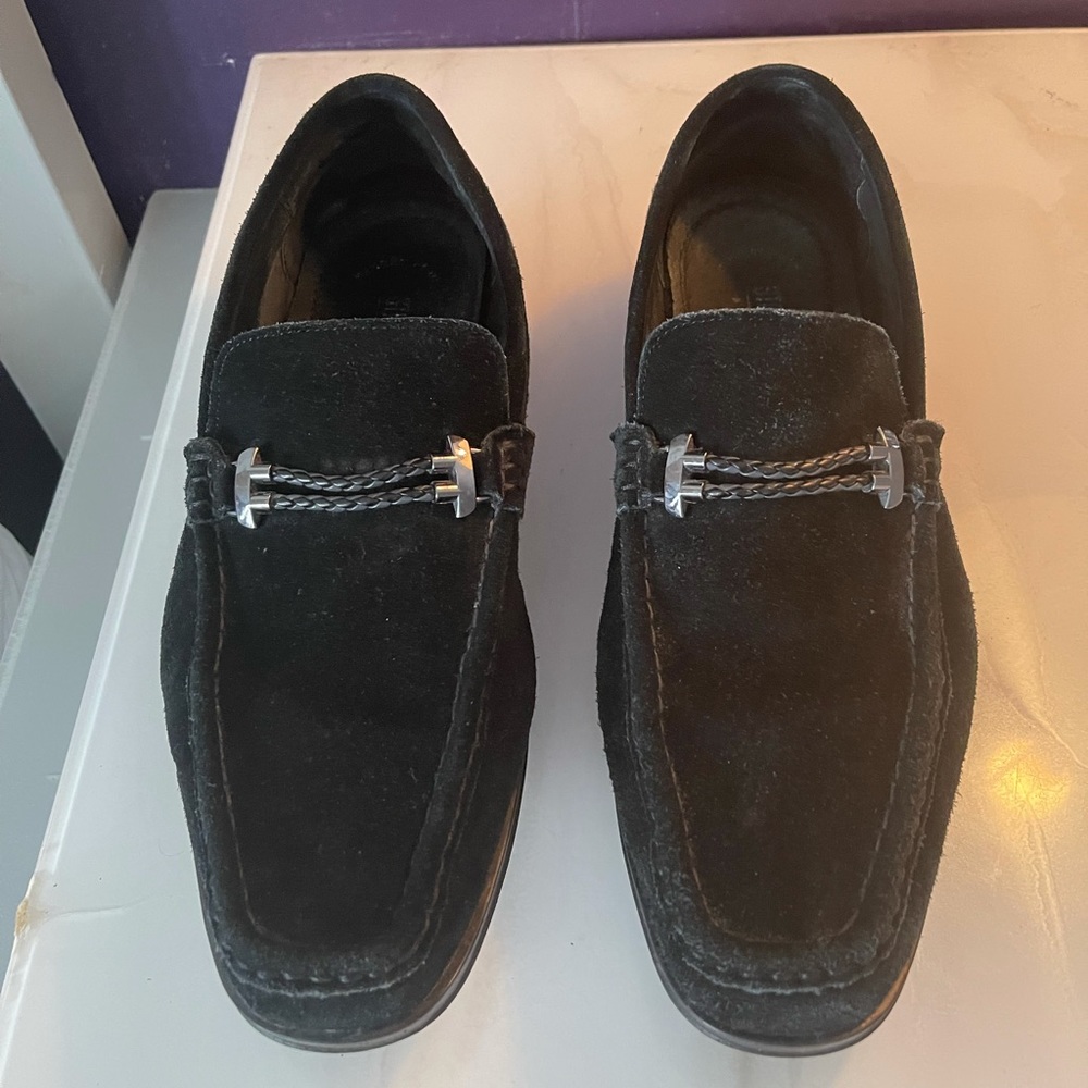 Stacy adams men’s Nesbit moc toe suede slipons